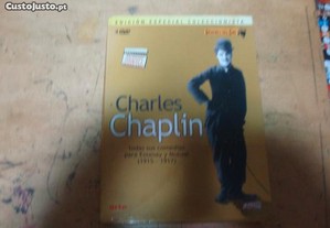 box de 4 dvds com curtas de Charles chaplin