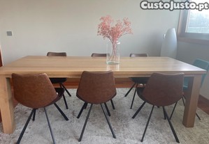 Mesa de Jantar em Madeira "Goossens" (240x100 cm) bom Estado