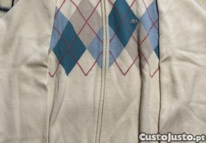 Cardigan homem Lacoste tamanho 6