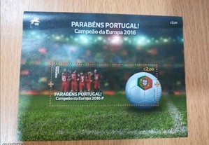 Selo seleção Portugal campeão de futebol 2016