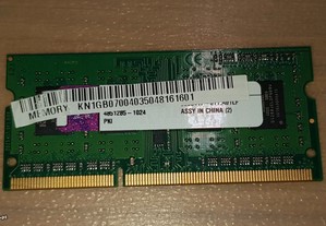 Memória ram portátil DDR2 1 GB Kingston PC2-5300 (667 Mhz)