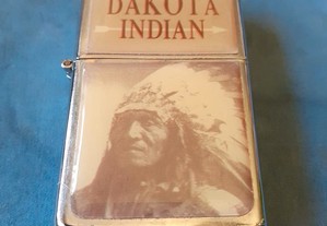 Isqueiro Dakota Indian vintage tipo Zippo