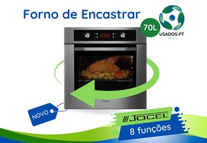 Forno de Encastre Inox 70L 8 funções Jocel