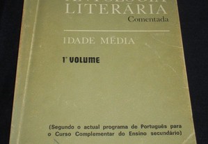Livro Antologia Literária Comentada Idade Média Maria Ema Tarracha Ferreira
