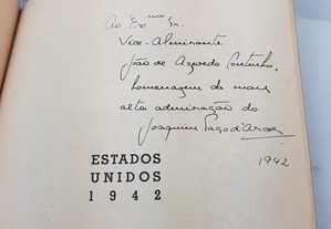 Joaquim Paço d'Arcos // Estados Unidos 1942 Dedicatória