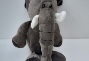 Peluche Novo Elefante Cinzento 25cm