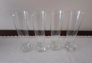 4 copos de fino antigos