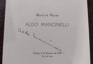 Programa Recital do Pianista Aldo Mancinelli - 1956