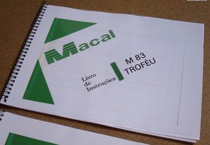 Manual Instruções motorizada Macal M 83 Troféu moto mota 50 cc