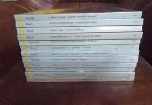 Coleccionadores - Colectânea Livros e Cd's Música Clássica Deutsche Grammophon 24 Cd's