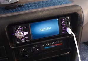 AutoRádio Mp5 1 Din Universal Full-HD/Bluetooth/Microfone etc Novo