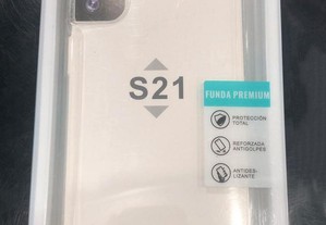 Capa de silicone reforçada para Samsung Galaxy S21