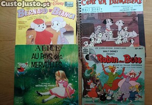 Lote Livros vintage mais vinil Petit Menestrel