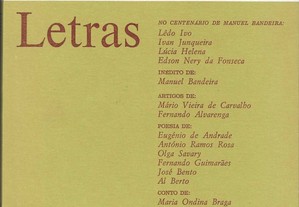 Colóquio Letras, 91, 1986. Cent. Manuel Bandeira
