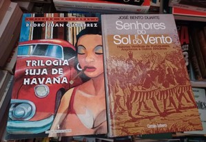 Obras de Pedro Juan Gutiérrez e José Bento Duarte