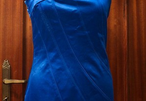 Vestido Curto Azul Vintage