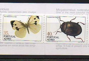 Caderneta 31. 1984 / Insectos dos Açores. Nova.