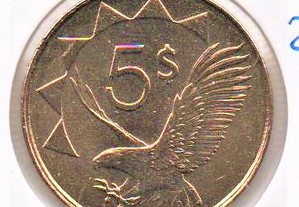 Namíbia - 5 Dollars 2015 - soberba