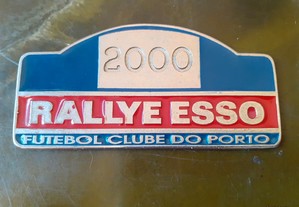 Placa Rallye Esso 2000 esmaltada FCP automobilia