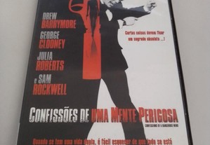 DVD Confissões de uma Mente Perigosa Filme de George Clooney Sam Rockwell Dick Clark Drew