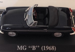 * Miniatura 1:43 MG B (1968) Queridos Carros | Matricula Portuguesa