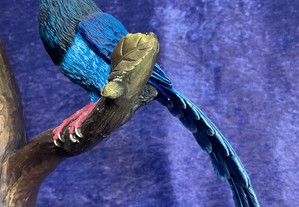 Bronze blue birds ,Altura de 41 cm
