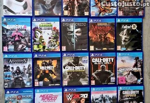 Vários Jogos ps4 e ps5