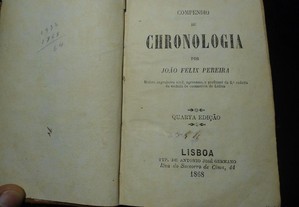 compendio de chronologia - 1868 - 4 ediçao