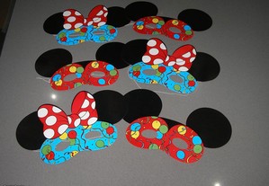 "Mickey e Minnie" - Máscaras de Festa