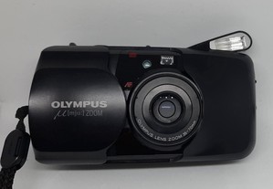 Câmara Olympus mju Zoom 35-70 mm + tripé e estojo