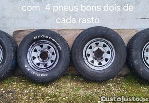 Pneus com jantes originais furao japonesa 235 75 R15