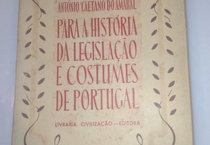 Para a história da legislação e costumes de Portugal