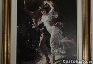 Reprodução do quadro The Storm de Pierre Auguste Cot com moldura