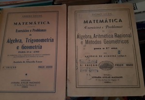 Obras de António Almeida Lucas (Matematica)