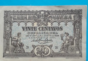 Nota-cédula 20 centavos 1922