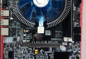 Motherboard mining até 12 GPU pronto a minar c/ 750w inlcuidos