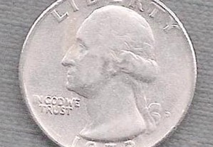 Moeda USA - 1/4 Dollar Década 1970