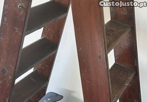 Escada de biblioteca Inglesa séc. XIX