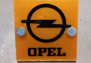 Antiga Placa Oficial de Stand OPEL (RARA)