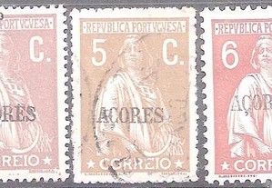 Selos Afinsa 164-169-171 Açores