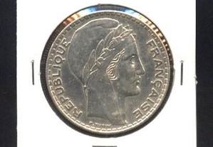 Espadim - Moeda de 20 Francos de 1938 - Prata