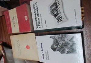 4 livros-Os enig. de Canterbury,Matemát.,.,Sistem. econ. e lições de ecón.