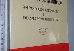 Antologia de acórdãos do Supremo Tribunal Administrativo e Tribunal Central Administrativo (Ano 1, n.° 3, 1998) - Francisco Rodr