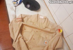 Conjunto de Camisas/Boinas de Escuteiro Criança