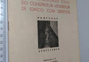 Responsabilidade civil do construtor e do vendedor pelos defeitos - Rosendo Dias José