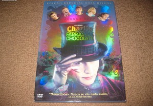 "Charlie e a Fábrica de Chocolate" com Johnny Depp/Edição 2 DVDs/Slidepack!
