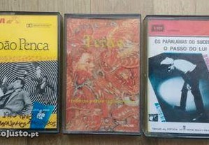 Cassetes Paralamas do Sucesso, Titãs e João Penca. Pop Brasil, anos 80.