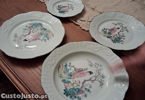 Serviço de Jantar de 72 peças - figura da chinesa