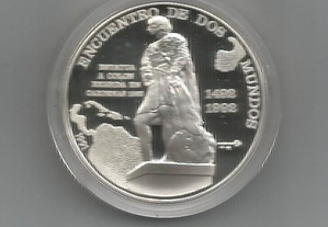 Espadim - Moeda de 10 Pesos de 1991 - Prata
