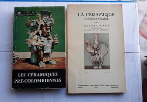 Livros de Cerâmica originais Franceses